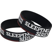 1PC SLEEPING WITH SIRENS Rock Style Band Silicone Wristbands for Music Fans Wide Black Bracelets&Bangles Jewelry Gifts SH197