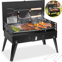 Barbecue grill Folding Portable Mini BBQ Tool Kits for Outdoor Cooking Camping Picnics Beach Barbecue Tools