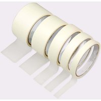 50M/20M Masking Tape White 10mm-60mm Color Single Side Tape Adhesive Crepe Paper for Oil Painting Sketch Drawing Supplies