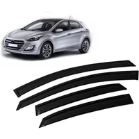 Window Visor for Hyundai i30 Hatchback 5-DOOR 2012 2013 2014 2015 2016 2017 Weathershied Door Visor Wind Sun Rain Guards Side