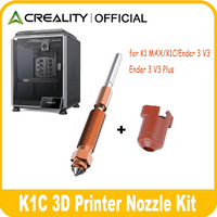 Creality K1C Nozzle Unicorn Quick-Swap Nozzle Kit Copper Alloy and Hardened Steel Nozzle for K1C/K1 MAX/Ender 3 V3 3D Printer