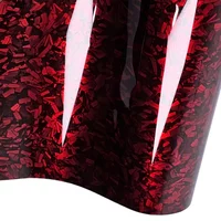 Ultra Glossy Forged Carbon Fiber Vinyl Car Wrap Sticker Film - Durable Weatherproof Easy Install - 10/20/30/40/50 X 150cm Option