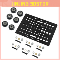 V-Slot Gantry Set 20-80mm Gantry Plate With Wheels For Aluminum Profiles V-slot Aluminum Plate Kits Gantry Plat 3D Printer Parts