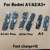 For Xiaomi Redmi A1 A2 A3 A3X + Plus USB Charging Port Mic Microphone Dock Board Flex Cable With IC Fast Charging 4G 5G