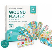 100pcs Cartoon Band Aid for Children Kids Skin Vaccine Injection Hole Patch Wound Plaster Kawaii Adhesive Bandages