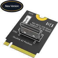 22x30mm M.2 NVME Key M to SFF-8612 Riser Card NVMe PCIE 4.0 X4 to OcuLink SFF-8612 4i Host Adapter Convert Card for U.2 SSD eGPU