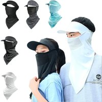 AliExpress WRELS Outdoor Sunscreen Fishing Suns Anti UA Protection Face Neck Flap Sun CapHeadband Sun Rain Hat Fishing Hiking Cap
