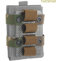 4 Rounds 12GA Shotgun Shell Sleeve Holder MOLLE Hanging Panel for Tactical Airsoft Single Rifle 55.6 Magazine Pouches