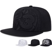Unisex 23 Basketball Letter Embroidery Hip-hop Hats Outdoor Adjustable Casual Baseball Caps Sunscreen Hat