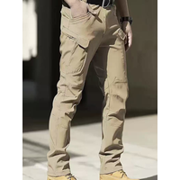 Men's Tactical Pants Military Combat Spring Autumn Softshell Sports Waterproof Elastic Hiking Camping Climbing Hunting Trousers