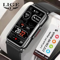 LIGE 2026 Smart Band Sports Bracelet Fitness Tracker Heart Rate Sleep Monitor Waterproof Bluetooth Call Luxury Men's Smartwatch