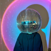 Disco Mirror Ball Helmets Disco Decor Helmets Classic Glitter Glass Ball Helmet For Men & Women silver Halloween Prop Party DJ
