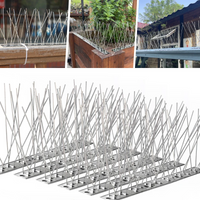 Bird Spikes for Pigeons Small Birds, Bird Deterrent Spikes for Keep Birds Squirrel Cat Away, Stainless Steel Bird Wire Spikes