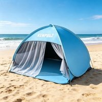 Outdoor Beach Garden Head Shelter Foldable Portable UV Protection Face Tent Sunbathing Back Tanning Shade Canopy