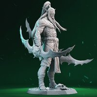 1/24 75mm 1/18 100mm Resin Model Warcraft Illidan Figurine Unpainted Unassembled RW-053