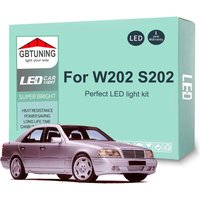 11Pcs LED Interior Light Bulb For Mercedes Benz C Class W202 S202 C200 C230 C250 1993-2000 Car Accessories Canbus Indoor Lamp