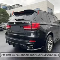 Car Rear Trunk Roof Spoiler Wing Accessories ABS Body Kit Tuning Gloss Black For BMW X5 F15 25d 35i 30d M50i M50d 2013-2017 2018