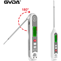 GVDA Digital Food Thermometer Kitchen Thermometer Meat Oil Milk BBQ Electronic Oven Thermometer Food Temperature Measure Tools