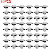 50pcs Nylon Rivet Moulding Clips Rocker Panel Retainer With Sealer For Hyundai 87756-2E000 For Door Trim Panel Retainer