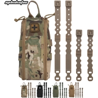 OphidianTac Quick Release IFAK First Aid Pack Empty Medical Pouch Rapid Deploy Pull Tab Shock-cord Camping Hiking Emergency Bag