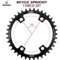 AliExpress WUZEI Road Bike Single Chainring 110BCD 4 Holes Speed Bicycle Chainwheel