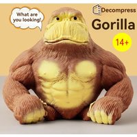 Stretchy Glue-Sand Filled Rubber Gorilla Soft Monkey Stress Relief Toy Animal High-Elastic Stretchable Action Figure Toy