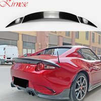 Car-styling For Mazda MX5 ND5RC Miata Roadster ESQ Style Carbon Fiber Rear Spoiler 3pcs ND Trunk Wing Lip Kit