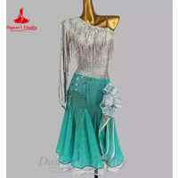 Latin Dance Performance Outfit High End Customized Adult and Children Latin Costume Tango Cha Cha Rumba Competition Clothing