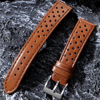 18/20/22mm Vintage Genuine Leather Watch Bands Metal Pin Buckle Calfskin Straps Frosted Glossy Breathable Bracelet Business Belt