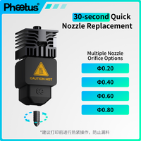 Phaetus Upgrade Bambulab H2D H2S H2C A1 Mini Conch Hotend with Endcoat Nozzle 0.2 0.4 0.6 0.8mm For Bambu Lab H2D 3d Printer