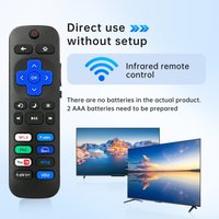 Wireless Smart Remote for Roku TV, with Netflix Prime Video Hulu Disney+ YouTube Sling TV Apple TV+ Vudu Shortcut Button