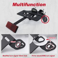 License Plate Holder Bracket For Yamaha FZ-07 / MT-07 2014-2024 YZF R7 2021 2022 2023 2024 Rear Tail Tidy Fender Eliminator kit