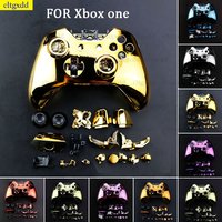 Cltgxdd 1 Set for Xbox Wireless Controller Electroplating Shell Kit Full Panel Button and Inner Frame Accessory Replacement