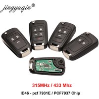 jingyuqin 315/433Mhz ID46 PCF7931E /7937 Car Remote Key for Chevrolet Cruze Aveo Epica Lova Camaro Impala Trax Orlando 2/3/4 BTN