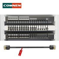 COMNEN Cat6/Cat6a 24 Pack Slim Cat6a Ethernet Patch Cable 10G Support Cat 6 Patch Cable for Patch Panel to Switch Flexiable