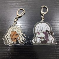 Danganronpa Q Version Anime Figures Maizono Sayaka Kirigiri Kyouko Cosplay Acrylic Keychains Cute Pendant Decor Birthday Gift