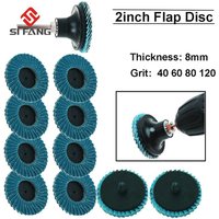50mm Professional Flap Discs 2 Inch Sanding Discs 40/60/80/120 Grit Grinding Wheels Blades For Angle Grinder