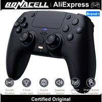 For PS5/Playstation 5/PC/Steam BT Wireless Controller Hall Effect Marco/Turbo Gamepads Anti Drifit External mic Game Joystick