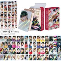 124pcs/set ATEEZ 2026 SEASON'S GREETINGS lomo Star Holographic Photocards Stickers Photo Lomo Cards Fans Collection Cards