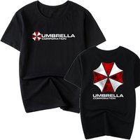 Ambrera Logo Round-neck Men's Resident Evil Half-sleeved T-shirt Umbrella Company Summer Short-sleeved Clothing
