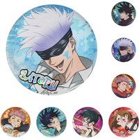 58mm Anime Jujutsu Kaisen Itadori Yuji Ryomen Sukuna Zenin Maki Cosplay COSTUME Badge Pin SPTE Tinplate Brooch Prop Xmas Gilf