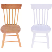 1:12 Dollhouse Miniature Dining Furniture Wooden Chair