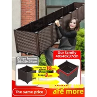 Extra Large Plastic Planting Box Courtyard Balcony Vegetable Flower Planter Outdoor Plant Pot