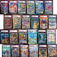 PTCG Anime Card Extended Art Acrylic PSA Display Case For Umbreon Oricorio Charizard Dragonite Collection Card Storage Box