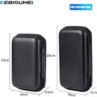 KEBIDUMEI Portable Eva Storage Bag Zipper Pouch Headphone Protection Bag Hard Disk Bag U Disk Data Cable Storage Pocket Pouch