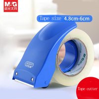 M&G Tape Dispenser Plastic Sealing Packaging Machine Packaging Parcel 60/48 mm Wide Roll Tape Cutter Sealing Tape Holder Manual