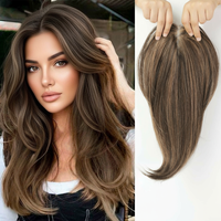 Women Topper Wig 100% Human Hair | Clip-in Hairpiece for Volume | Natural Black 1B Color | Dropshipping Stock Ready
