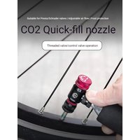 AliExpress OFFBONDAGE Mini Bicycle CO2 Pump Portable Tire Inflator Schrader Presta FV Adapter MTB Road Bike Aluminum Alloy Automatic Pump