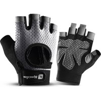 AliExpress Fezrgea Sports Fitness Men And Women Weightlifting Breathable Non-Slip Silicone Half-Finger Cycling Gloves