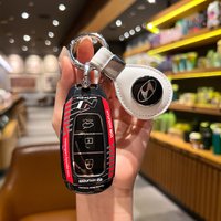 Car Key Case Cover For Hyundai I30 Ix35 Kona Encino Solaris Azera Grandeur Ig Accent TM Palisade Santa Fe Auto Accessories New